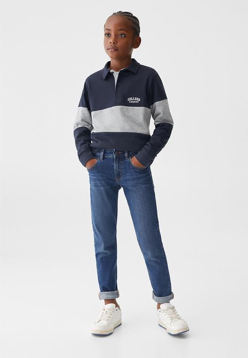 MANGO - Jeans slim - dark blue