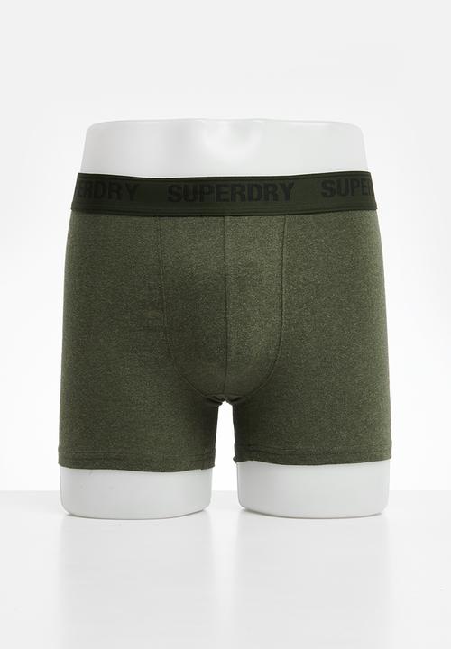 Superdry. - Boxer multi double pack - olive/enamel