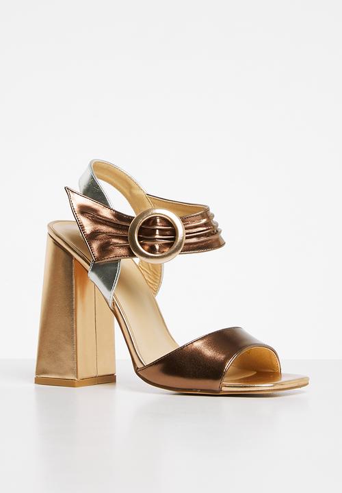 Footwork - Molly block heel - metallic multi