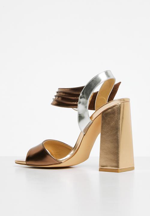 Footwork - Molly block heel - metallic multi