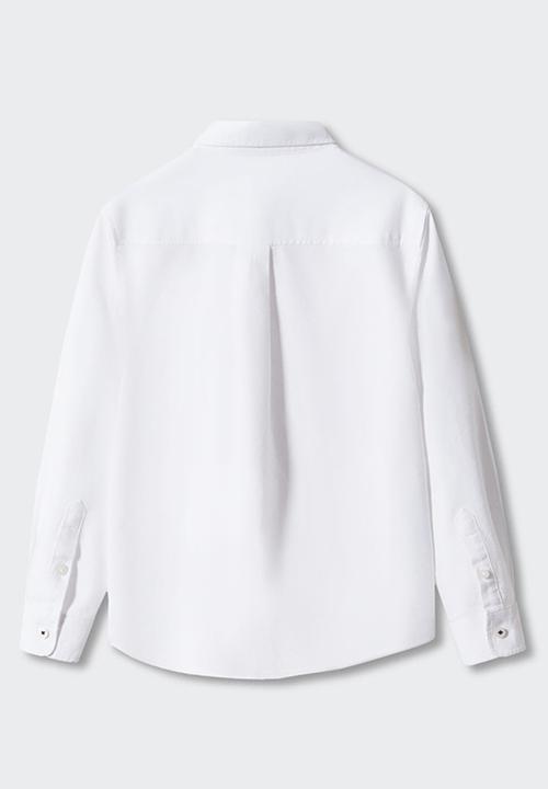 MANGO - Shirt oxford - white