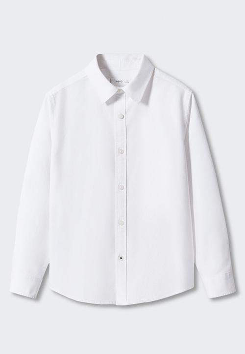 MANGO - Shirt oxford - white
