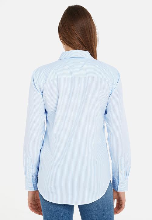 Tommy Hilfiger - Ithaka regular shirt long sleeve - ithaca stripes/blue
