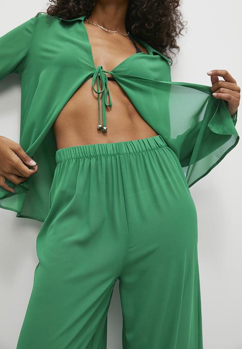 Superbalist - Wide leg cover up - bright green