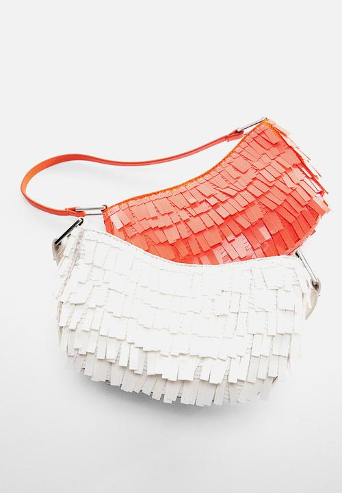 MANGO - Bag pati - white