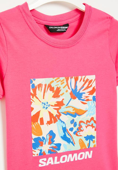 Salomon - In bloom short sleeve tee g - fandago pink