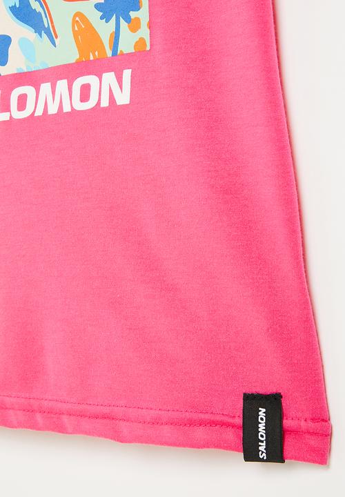 Salomon - In bloom short sleeve tee g - fandago pink