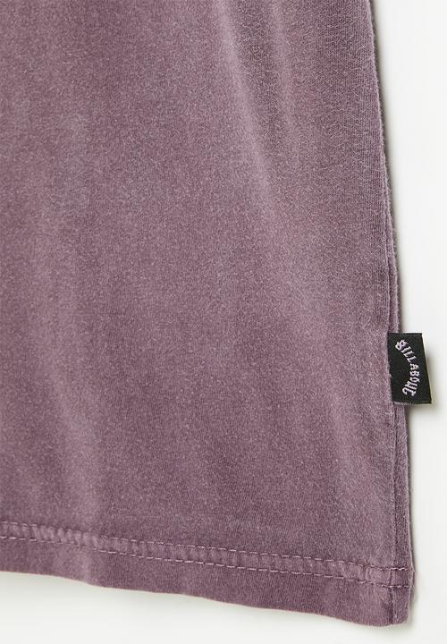 Billabong  - Boys throwback arch short sleeve - washed purple