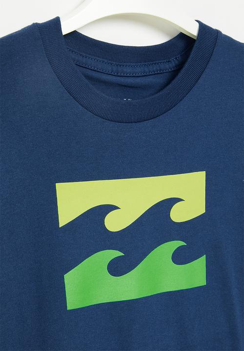 Billabong  - Pre-boys team wave short sleeve - dark blue