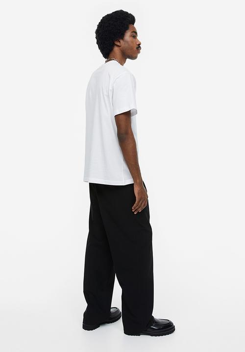 H&M - Regular fit printed T-shirt - white/varsity new york 