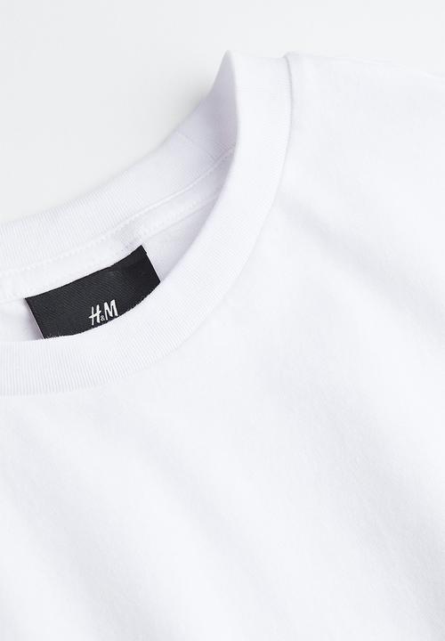 H&M - Regular fit printed T-shirt - white/varsity new york 