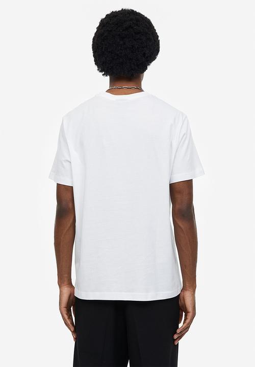 H&M - Regular fit printed T-shirt - white/varsity new york 