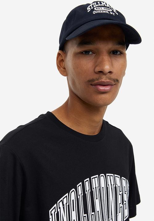 H&M - Regular fit printed T-shirt - black/in all honesty 