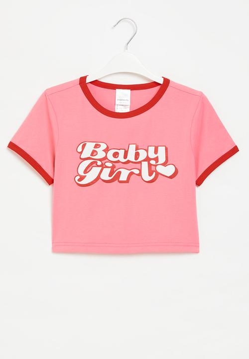 Pop Candy - Girls cropped tee - pink