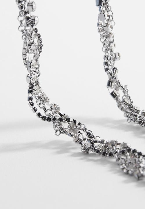 MANGO - Necklace lujan - silver