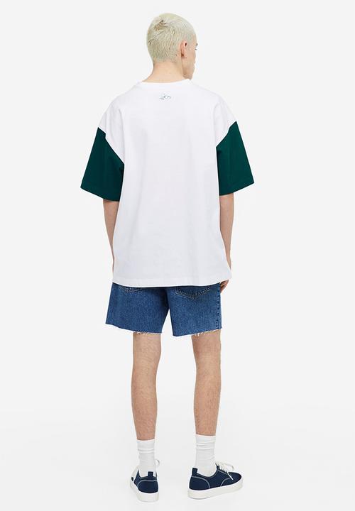 H&M - Oversized fit t-shirt - white/snoopy 