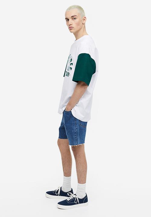 H&M - Oversized fit t-shirt - white/snoopy 