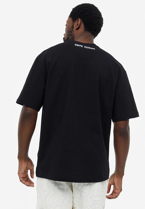 H&M - Relaxed fit printed t-shirt - black/keith haring 