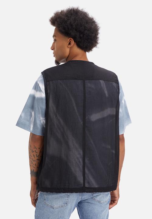 Calvin Klein - Mesh ripstop utility vest - ck black