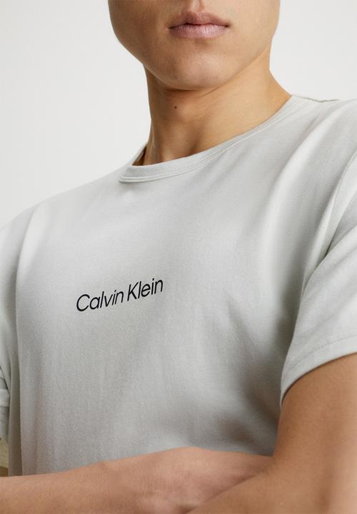 Calvin Klein - S/s crew neck - silver birch