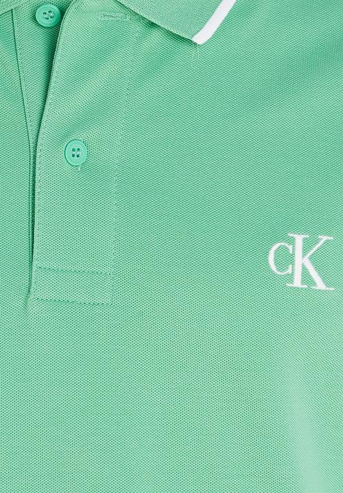 Calvin Klein - Tipping slim polo - neptunes wave
