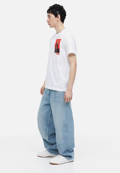 H&M - Regular fit t-shirt - white/the notorious b.i.g. 