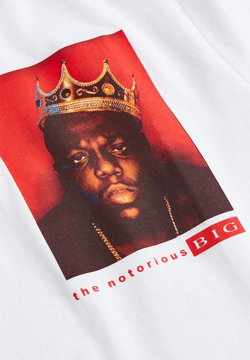 H&M - Regular fit t-shirt - white/the notorious b.i.g. 