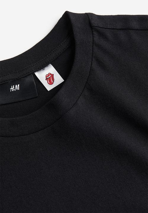 H&M - Regular fit t-shirt - black/the rolling stones 