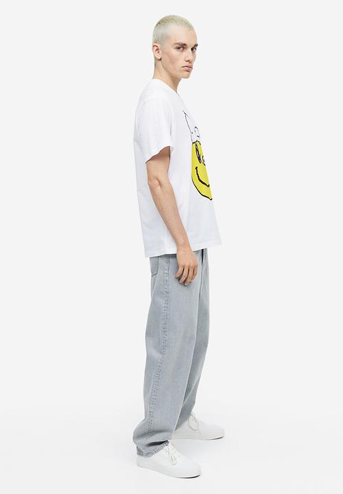 H&M - Regular fit t-shirt - white/snoopy 