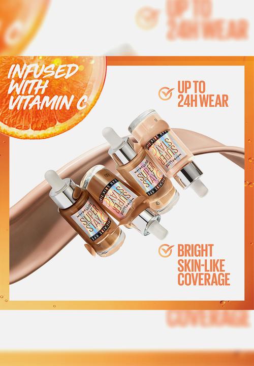 Maybelline - SuperStay Skin Tint with Vitamin C Vegan Formula 34