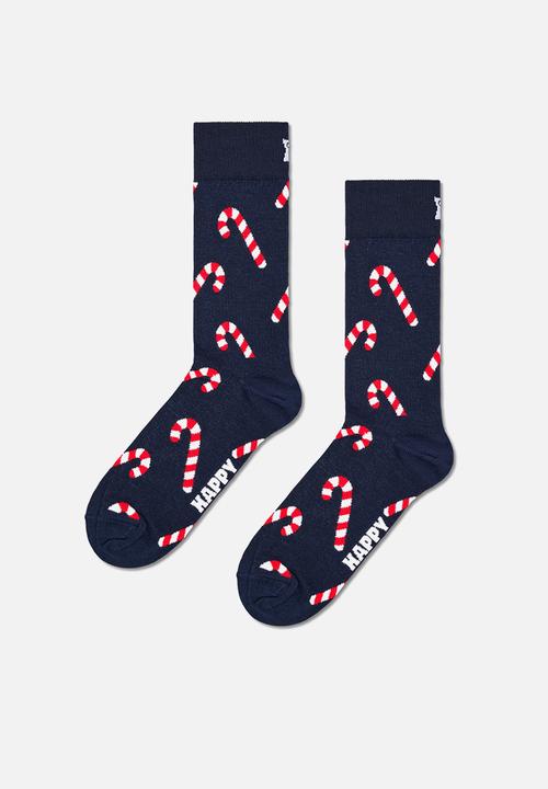 Happy Socks - 3-pack x-mas stocking socks gift set - navy/red/black