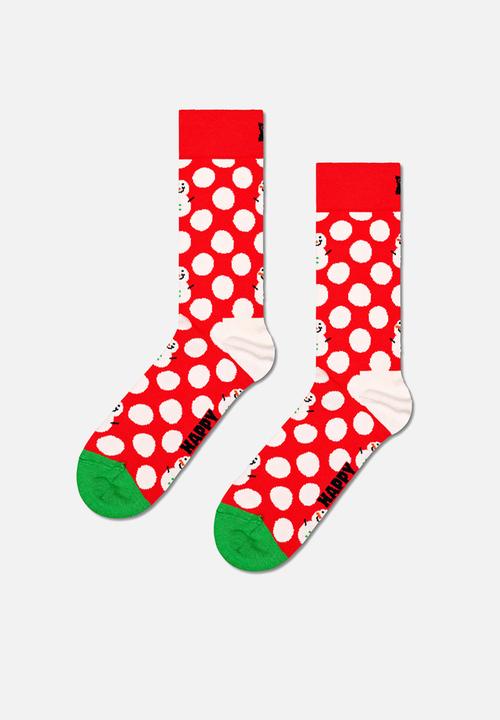 Happy Socks - 3-pack x-mas stocking socks gift set - navy/red/black