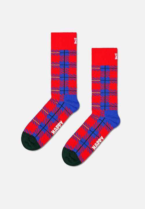 Happy Socks - 3-pack downhill skiing socks gift set - blue/light blue/red