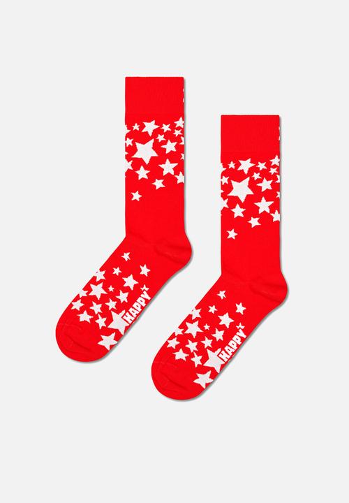 Happy Socks - 1-pack stars gift box - red