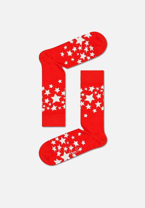 Happy Socks - 1-pack stars gift box - red
