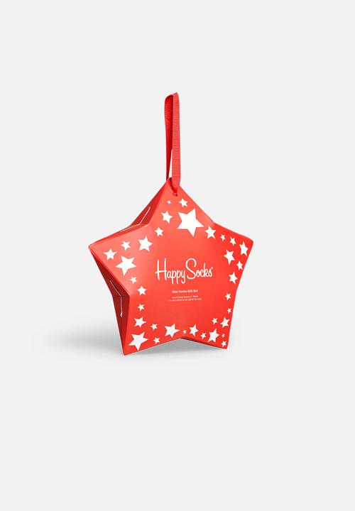 Happy Socks - 1-pack stars gift box - red