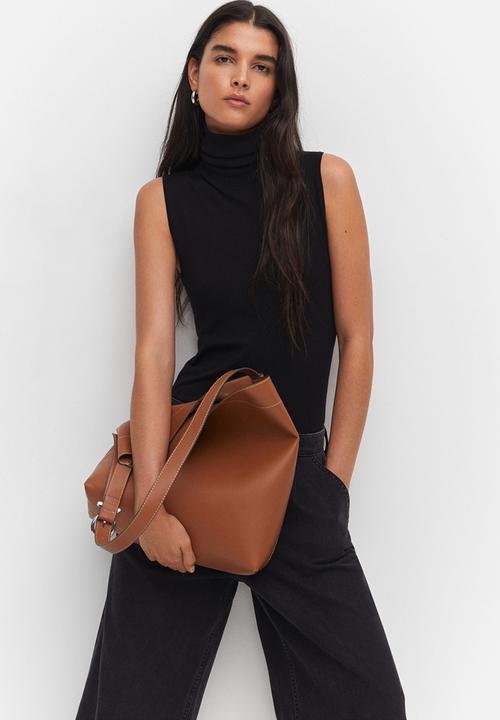 MANGO - Bag ophelia - medium brown