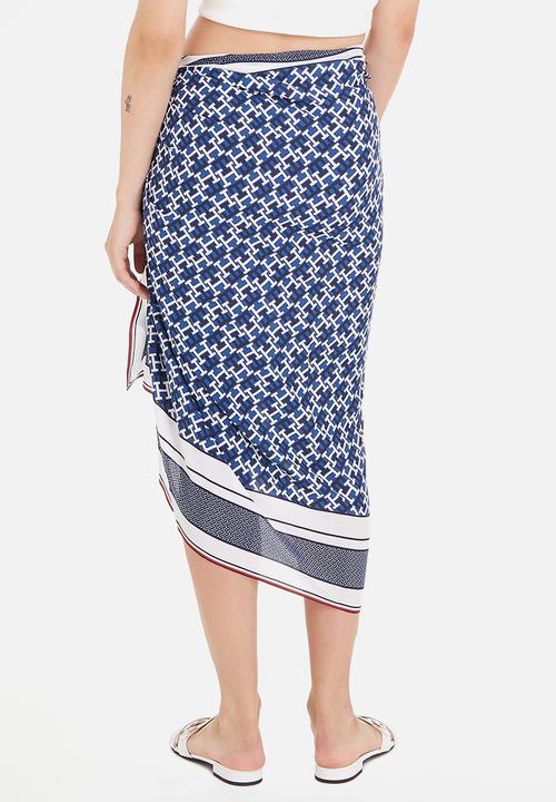 Tommy Hilfiger - Pareo - monogram navy white