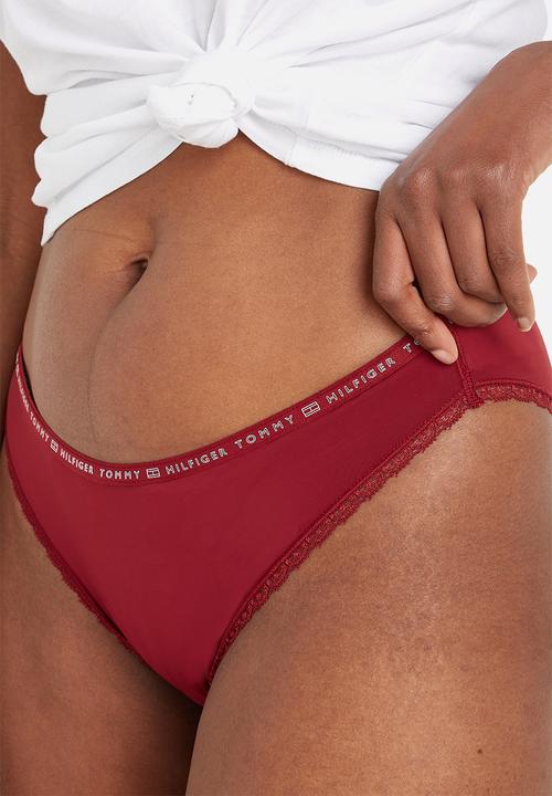 Tommy Hilfiger - 3 Pack bikini micro lace- light pink/rouge/desert sky