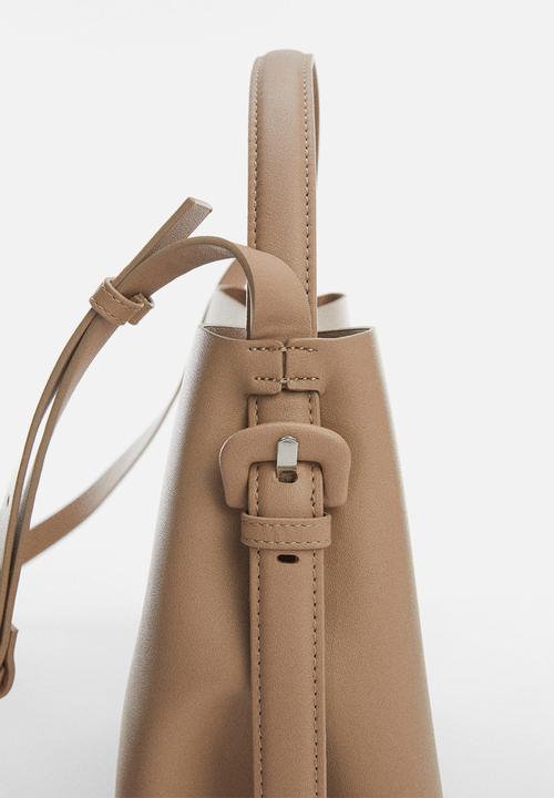 MANGO - Bag luciam - tan