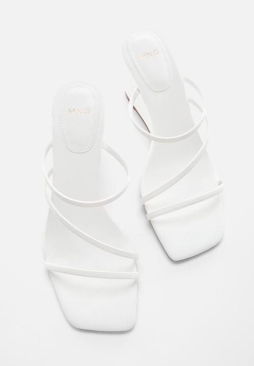 MANGO - Annie wedge sandal - white
