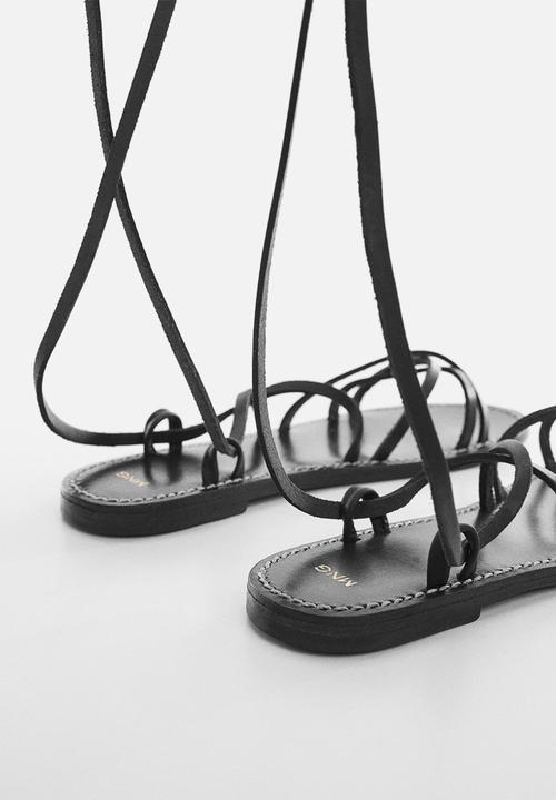 MANGO - Gina strappy sandal - black