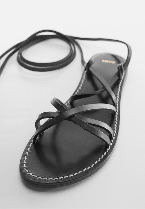 MANGO - Gina strappy sandal - black
