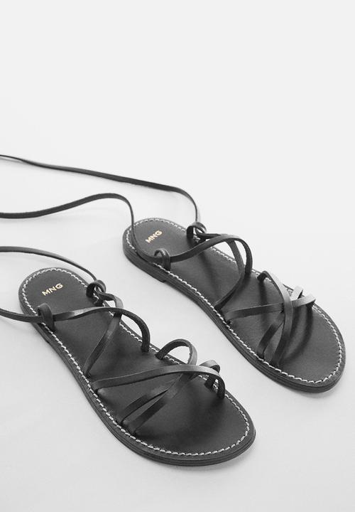 MANGO - Gina strappy sandal - black