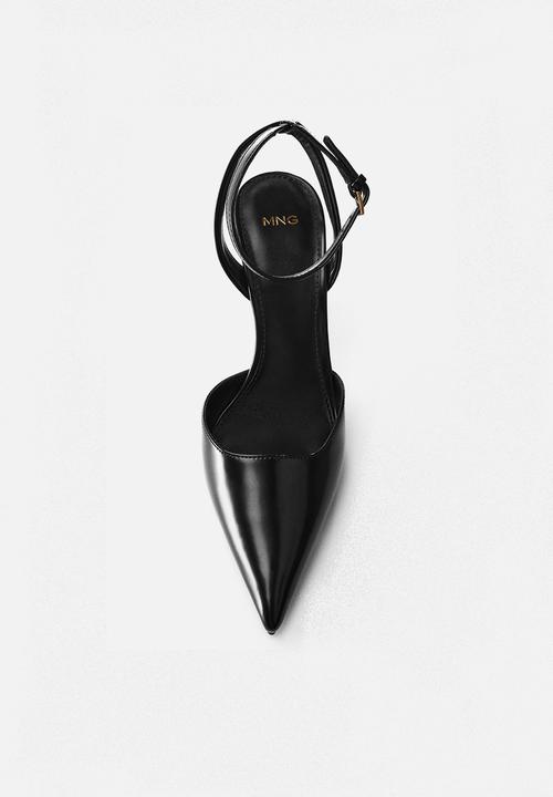MANGO - Cromo ankle strap court - black