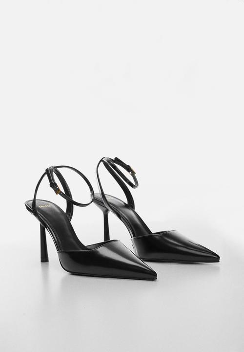 MANGO - Cromo ankle strap court - black