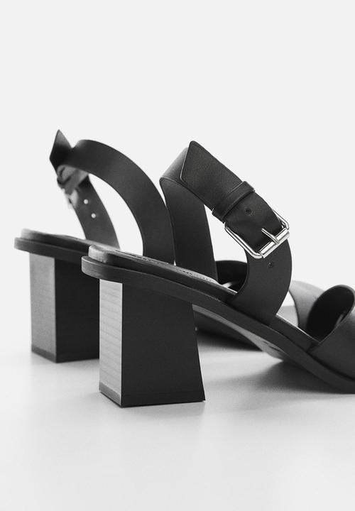 MANGO - Marise blockheel sandal - black