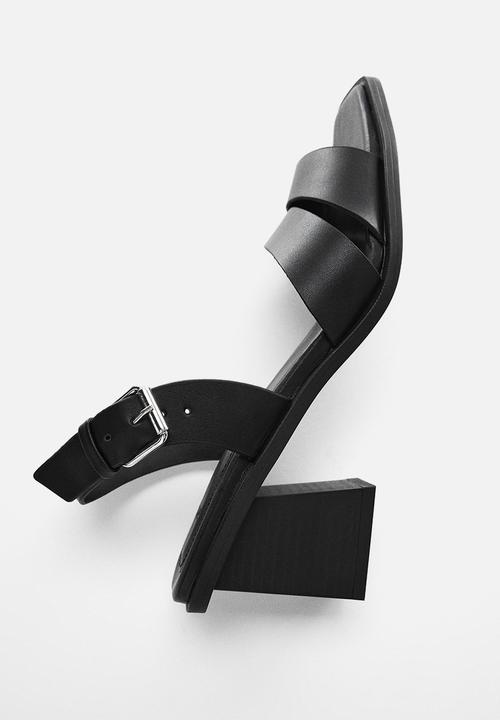 MANGO - Marise blockheel sandal - black
