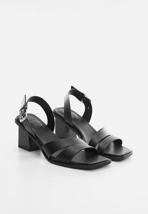 MANGO - Marise blockheel sandal - black