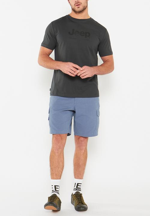 JEEP - Jeep logo print tee - charcoal